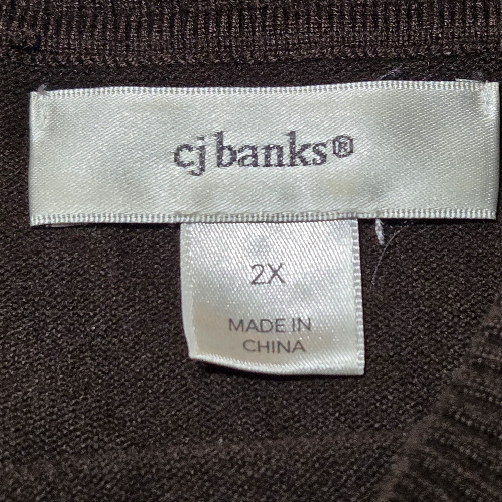 Womens Plus Size‎ 2X Rich Brown Lightweight Sweater - Picture 3 of 6
